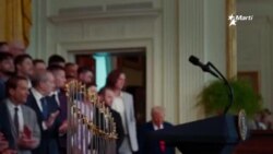 Trump recibe a los Dodgers en la Casa Blanca